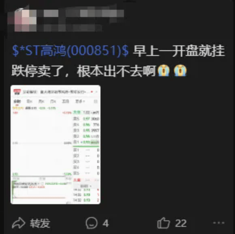 这只股票年内39个跌停